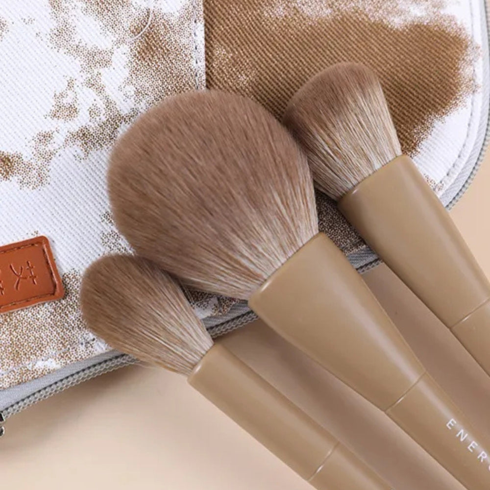 10-piece professional synthetic makeup brushes 4