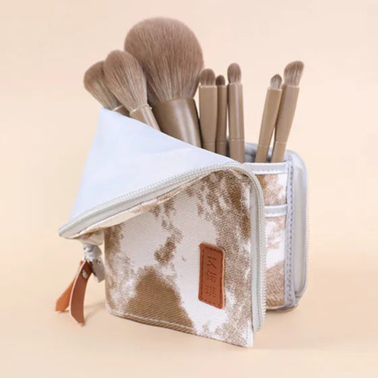 10-piece professional synthetic makeup brushes 2