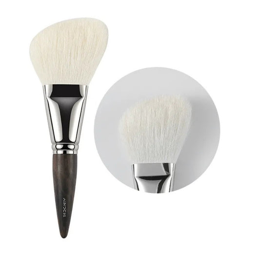 Angled powder brush for setting makeup 1