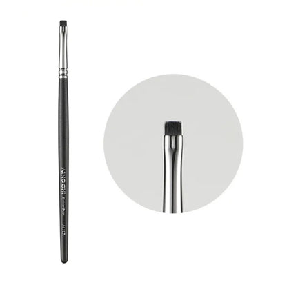 Precision flat brush for gel, cream, and powder eyeliner 1