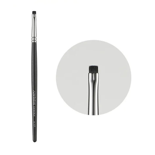 Precision flat brush for gel, cream, and powder eyeliner 1