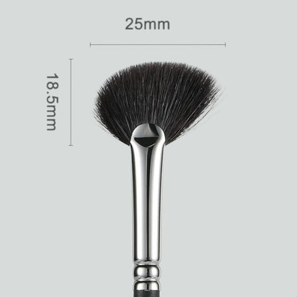 Professional makeup fan brush with ultra-soft goat hair bristles 5
