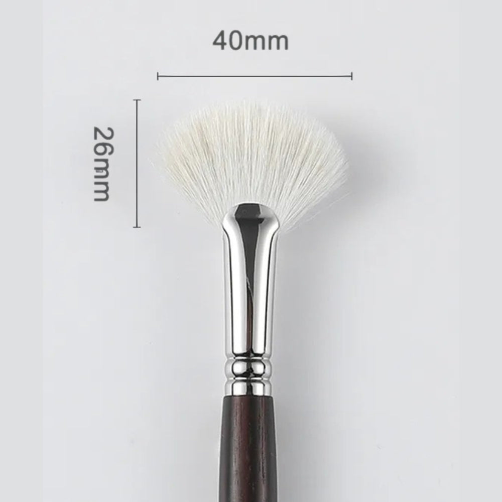 Ultra-soft goat hair highlighter brush for flawless blending 4