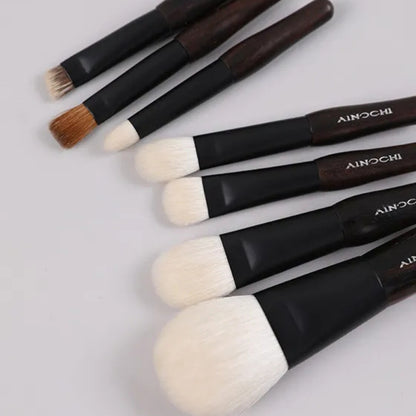 Portable makeup brush set with soft bristles 3